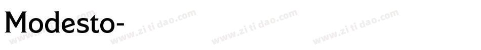Modesto字体转换