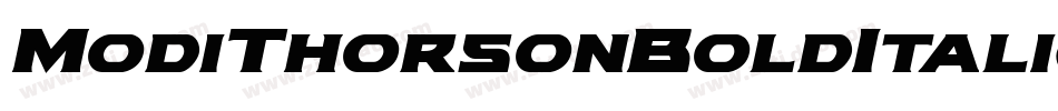 ModiThorsonBoldItalic-jz79字体转换