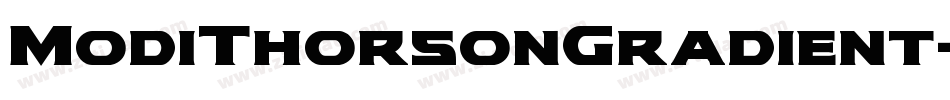 ModiThorsonGradient-5Zma字体转换
