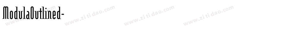 ModulaOutlined字体转换