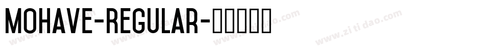 Mohave-Regular字体转换