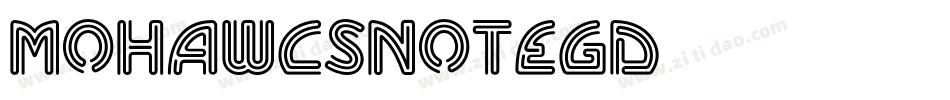 MohawcsNoteGD字体转换