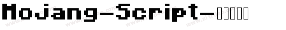 Mojang-Script字体转换