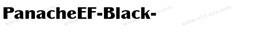 PanacheEF-Black字体转换