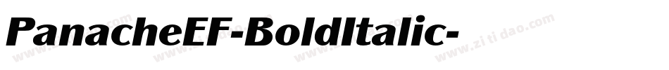 PanacheEF-BoldItalic字体转换