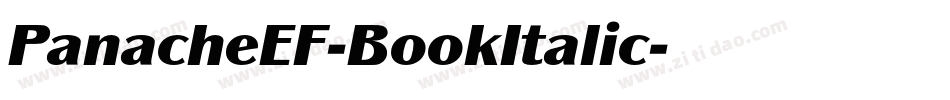 PanacheEF-BookItalic字体转换