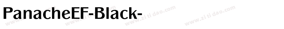 PanacheEF-Black字体转换
