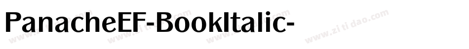 PanacheEF-BookItalic字体转换