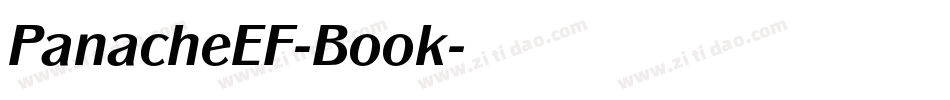 PanacheEF-Book字体转换