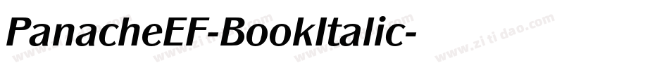 PanacheEF-BookItalic字体转换