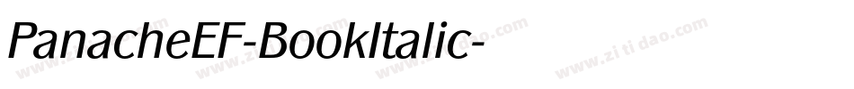 PanacheEF-BookItalic字体转换