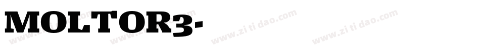 MOLTOR3字体转换