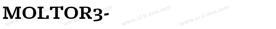 MOLTOR3字体转换