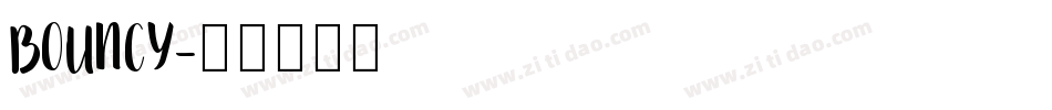 BOUNCY字体转换