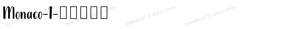 Monaco-1字体转换
