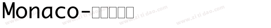 Monaco字体转换