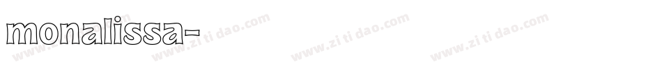 monalissa字体转换