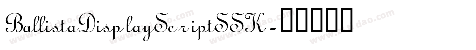 BallistaDisplayScriptSSK字体转换