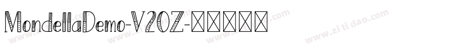 MondellaDemo-V2OZ字体转换