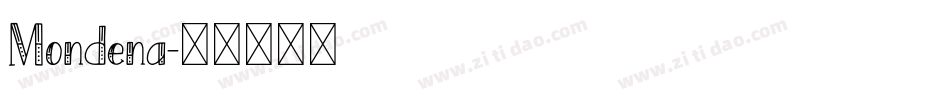 Mondena字体转换