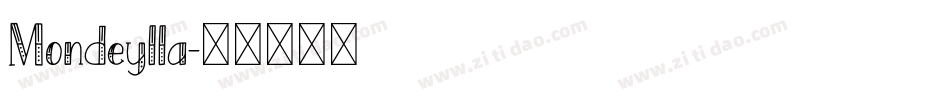 Mondeylla字体转换