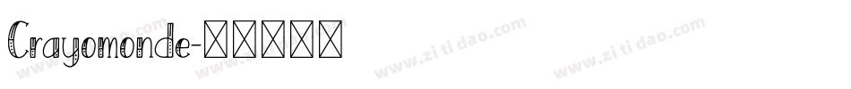 Crayomonde字体转换