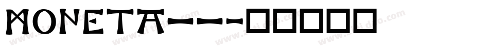 MONETA__字体转换