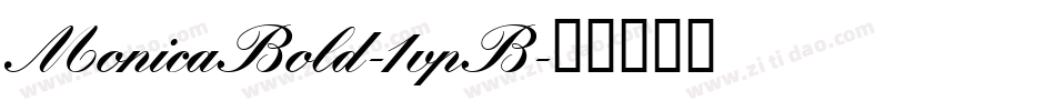 MonicaBold-1vpB字体转换