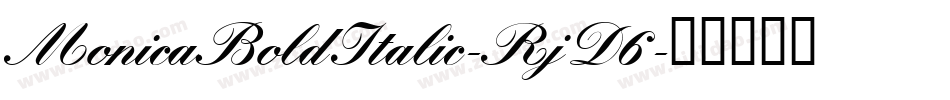 MonicaBoldItalic-RjD6字体转换
