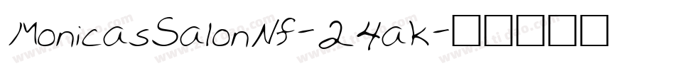 MonicasSalonNf-24aK字体转换