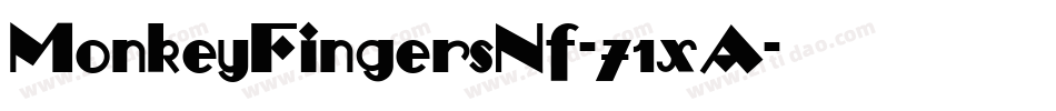 MonkeyFingersNf-71xA字体转换