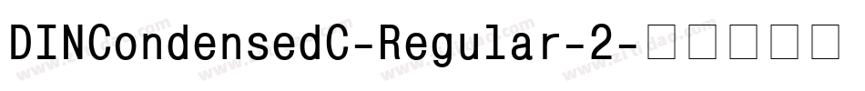 DINCondensedC-Regular-2字体转换
