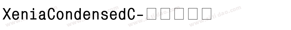 XeniaCondensedC字体转换