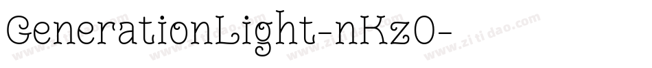 GenerationLight-nKz0字体转换