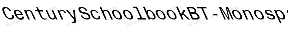 CenturySchoolbookBT-Monospace字体转换