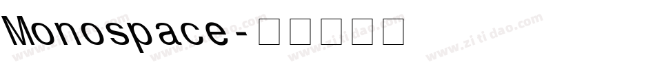 Monospace字体转换