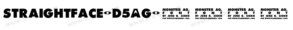 StraightFace-d5Ag字体转换