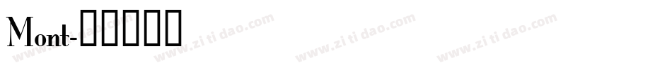 Mont字体转换
