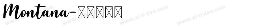 Montana字体转换