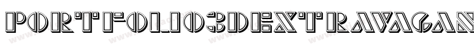 Portfolio3DExtravagantFlat字体转换