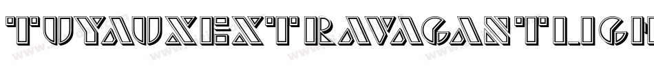 TuyauxExtravagantLight字体转换