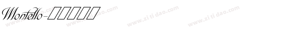 Montello字体转换