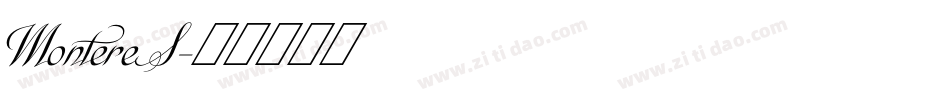 MontereS字体转换
