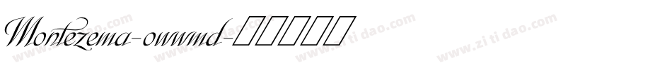 Montezema-owwmd字体转换