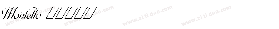 Montello字体转换