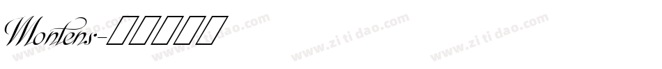Montens字体转换