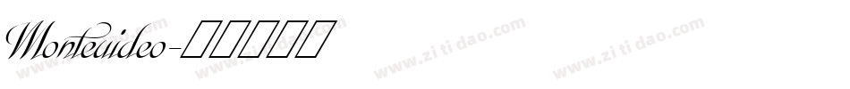 Monteuideo字体转换