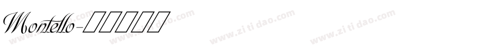 Montello字体转换