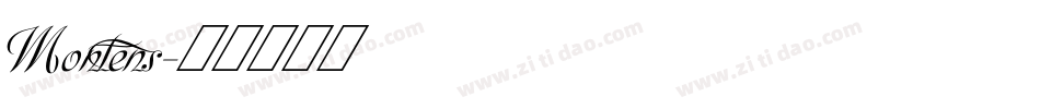 Montens字体转换