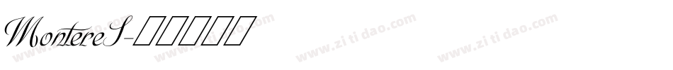 MontereS字体转换